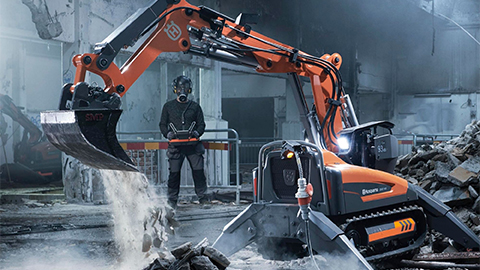 Maquina con empleado